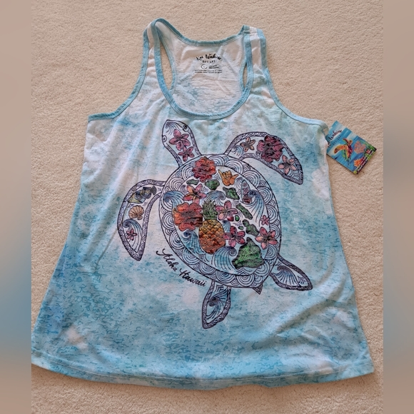 Hand Painted Original Artist Hawaiian T-Shit - Picture 1 of 4